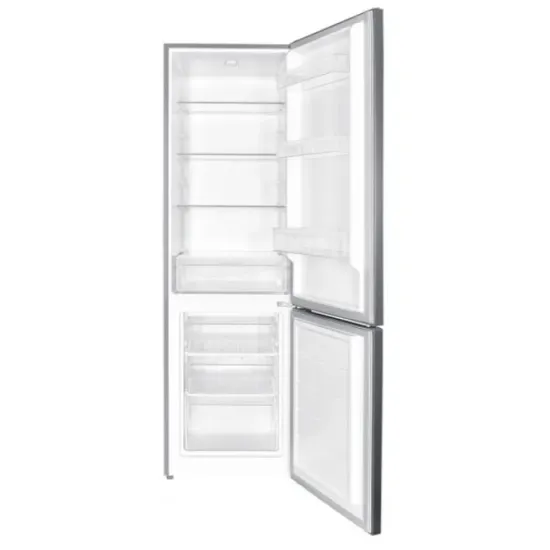 MPM MPM-285-KB-31/E kombinált alulfagyasztós hűtőszekrény, 191/71L, 55x58x180 cm, inox szín, MPM285KB31