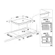 Whirlpool WL S2760 BF/S beépíthető indukciós kerámialap, 59x51x5.4 cm, fehér szín 