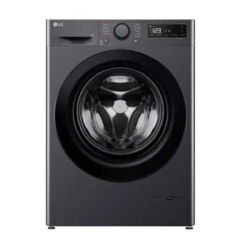 LG F2WR508SBM keskeny antracit színű elöltöltős mosógép, 8kg, inverter Direct Drive motor, 60x47.5x85 cm 