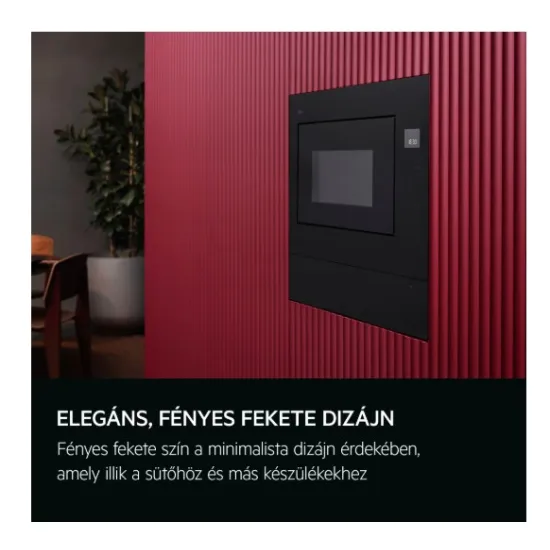 AEG OS5GM251EB beépíthető fekete 23 literes mikrohullámú sütő grilles, érintővezérléssel 