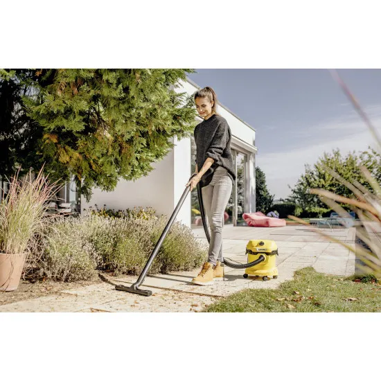 Karcher WD 2 PLUS V-12/4/18/C 1.628-009.0 száraz és nedves porszívó, 1000W, sárga szín 