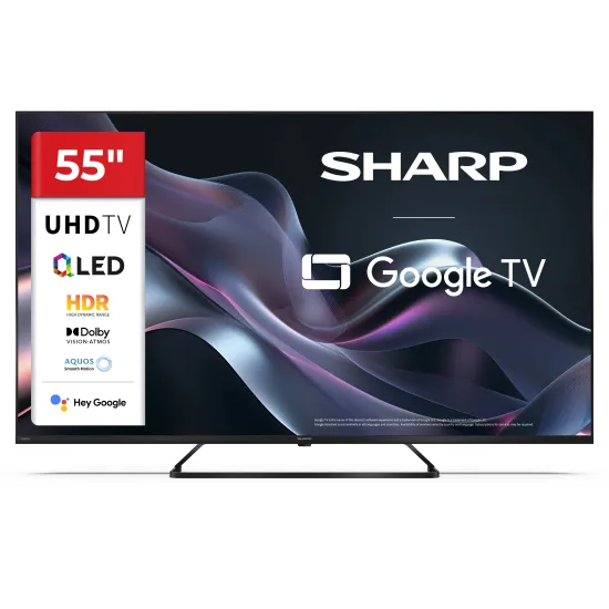 Sharp 55HP6265E 4K UHD Smart QLED TV, 55", 139.7 cm 