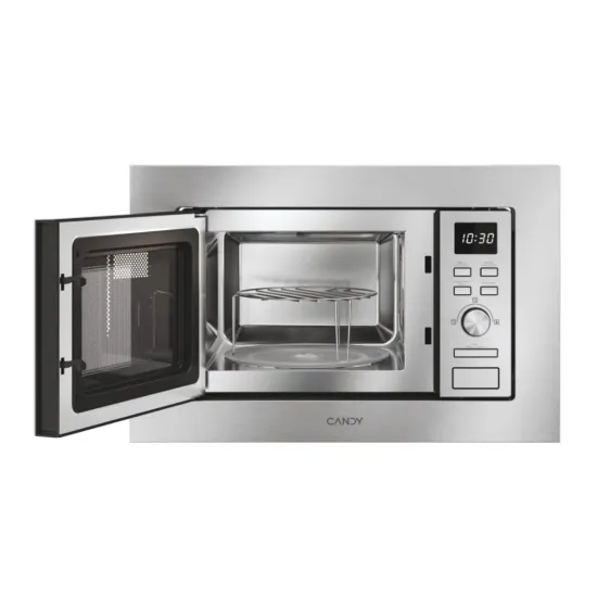 Candy CA20FMW7NG beépíthető mikrohullámú sütő, 20L, 800W, 59.5x34.35x38.2 cm, inox szín 