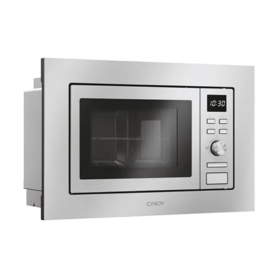 Candy CA20FMW7NG beépíthető mikrohullámú sütő, 20L, 800W, 59.5x34.35x38.2 cm, inox szín 