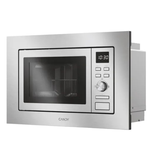 Candy CA20FMW7NG beépíthető mikrohullámú sütő, 20L, 800W, 59.5x34.35x38.2 cm, inox szín 