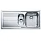 Franke LLX 651 mosogatótálca 100x50cm, inox 101.0150.832