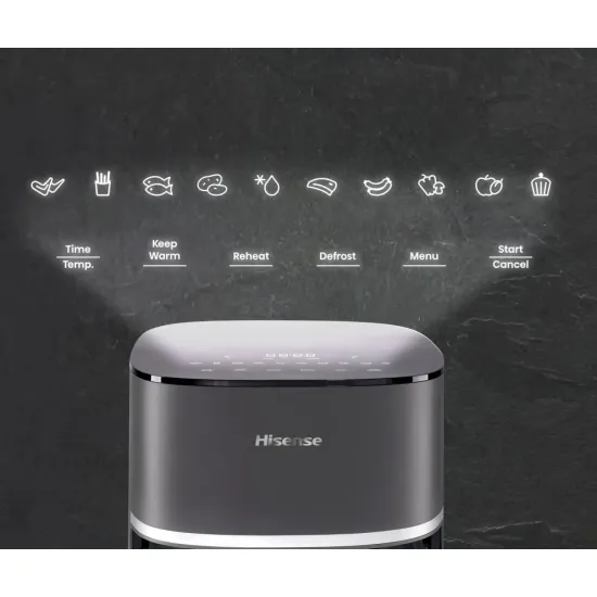 Hisense HAF1900D forrólevegős sütő, Air Fryer, 7L, 1800W, antracit szín 