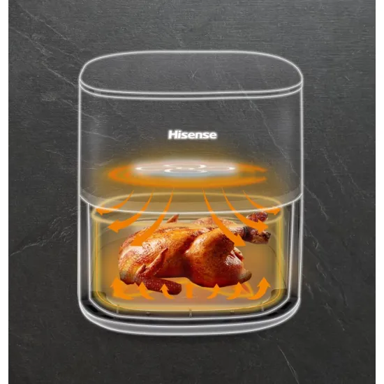 Hisense HAF1900D forrólevegős sütő, Air Fryer, 7L, 1800W, antracit szín 