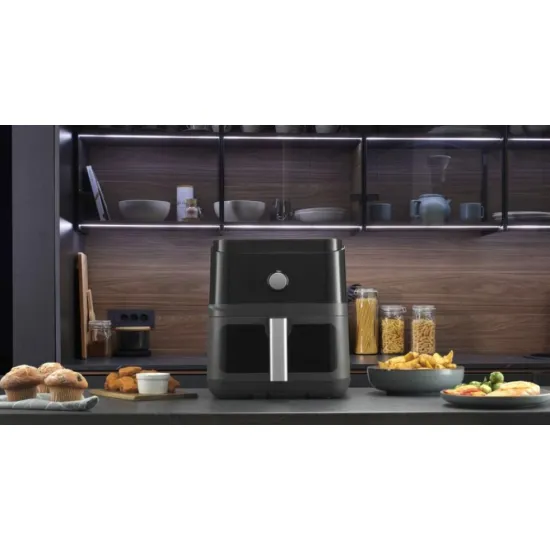 Hisense HAF1800D forrólevegős sütő, 5.7L, 1850W, fekete szín 