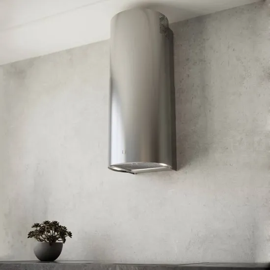 Sirius MO-209 falra szerelhető hengeres elszívó, inox szín 