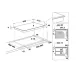 Whirlpool WT 1090 BA beépíthető indukciós kerámialap, 90x51x5.3 cm, fekete szín 