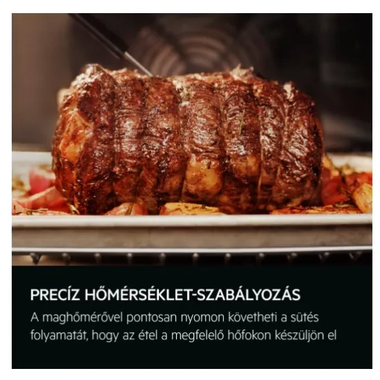 AEG OA5CB31SM beépíthető  SteamBake gőz sütő, AquaClean, katalitikus, 72l, maghőmérő, teleszkópos sütősínnel, 59.4x56.9x59.4 cm, inox 