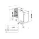 Whirlpool WH6UC11BS7A0X pult alá építhető kezelőpaneles mosogatógép, 3 kosár, 11 teríték, automatikus ajtónyitás, 44.8x59x82 cm, inox szín 