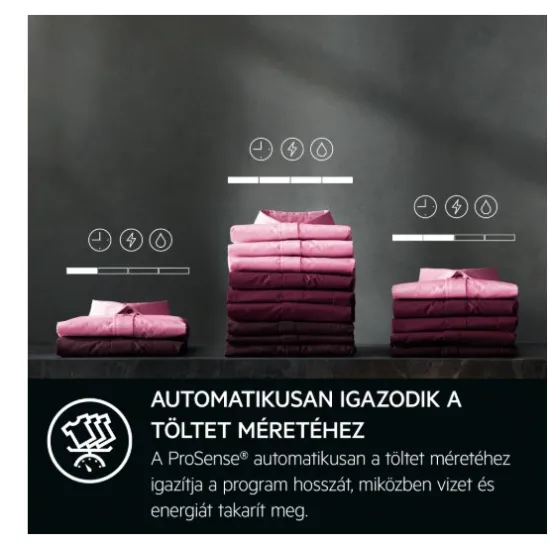 AEG LWR73166OE mosó-szárító gép sötétszürke 10/6kg WIFI, Universaldose, Prosteam®, 1600 f/p. nagy LED kijelző, Ökoinverter, gőzprogramok, 59.7x63.1x84.7 cm