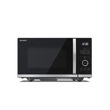Sharp YC-QS254AEB mikrohullámú sütő, 25L, 900W, fekete szín, forgótányér nélküli technológia