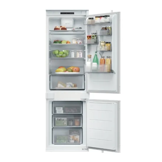 Candy ECNBQL3518EV beépíthető alulfagyasztós kombinált hűtőszekrény, 194/74L, 54x55x177.2 cm Low Frost Technology