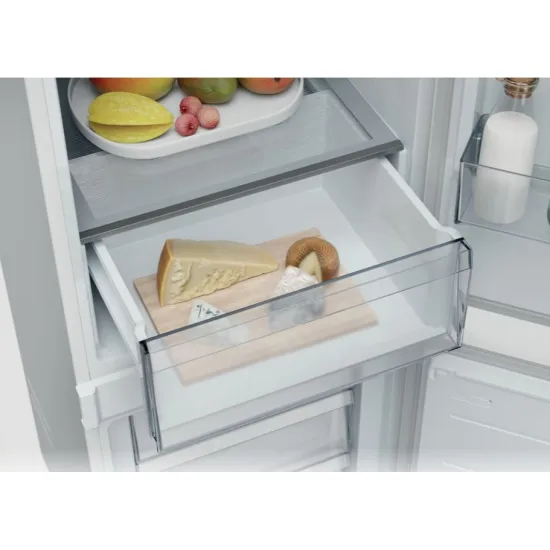 Candy ECNBQL3518EV beépíthető alulfagyasztós kombinált hűtőszekrény, 194/74L, 54x55x177.2 cm Low Frost Technology