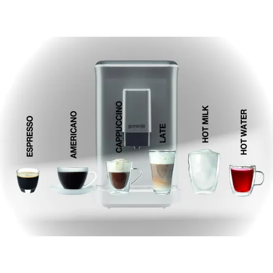 Gorenje GFACM20S automata kávéfőző tejhabosítóval, 1.5L, 1350W