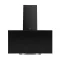 Amica OKC6242S beépíthető falra szerelhető döntött kürtös konyhai elszívó, 60x28.3x106 cm, feketére festett acél szín 