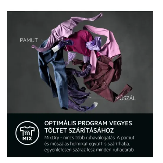 AEG TR718BE hőszivattyús szárítógép, 8 kg, 59.6x63.8x85 cm 