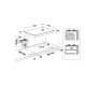 Whirlpool GMWL 728/IXL beépíthető gáz főzőlap, 73x51x4.1 cm, 5 gázégő, wok égőfej, inox ixelium szín