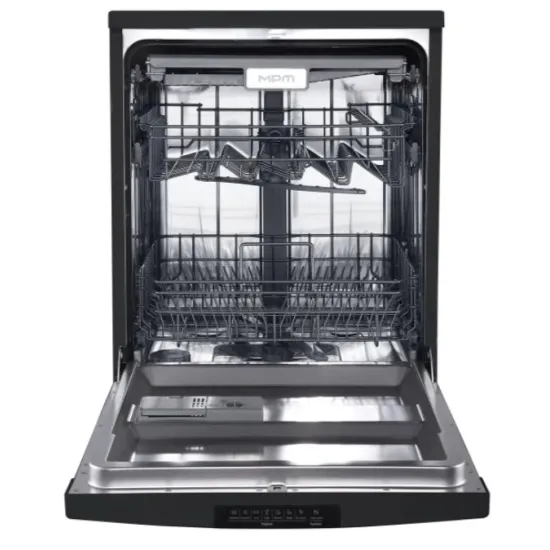 MPM MPM-60-ZMF-03 mosogatógép, 14 teríték, 3 kosár, automatikus ajtónyitás, 60x60x85 cm, fekete szín 