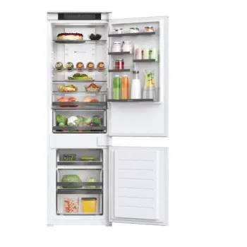 Haier HBW5518E No Frost beépíthető alulfagyasztós kombinált hűtőszekrény, 186/62L,Wifi, inverter kompresszor, 54x54.5x177.2 cm