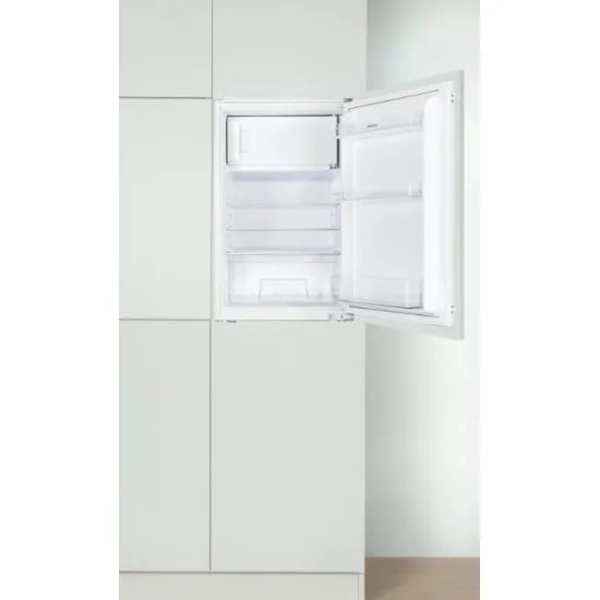 Amica BM132.3i(E) beépíthető egyajtós hűtőszekrény fagyasztóval, 100/16L, 54x54x87.5 cm