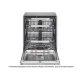 LG DB476TXS teljesen beépíthető mosogatógép, 14 teríték, inverter motor, Wifi, automatikus ajtónyitás, 3 kosár, 59.8x55.4x81.5 cm, inox