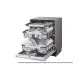 LG DB476TXS teljesen beépíthető mosogatógép, 14 teríték, inverter motor, Wifi, automatikus ajtónyitás, 3 kosár, 59.8x55.4x81.5 cm, inox