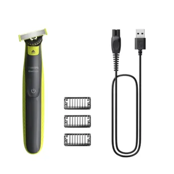 Philips QP2724/23 OneBlade 360 rezgőkéses borotva, száraz és nedves használat, limezöld/grafitszürke szín 