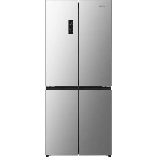 Gorenje NRM819E61X No Frost Plus side by side hűtőszekrény francia ajtós kialakítással, 311/149L, inverter kompresszor, 79.4x65x190 cm, szürke szín  