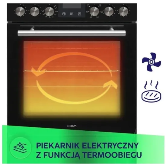 MPM MPM-55-KEI-39 indukciós tűzhely, fekete, 50x60x85cm