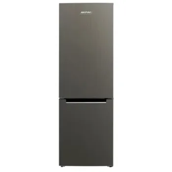 MPM MPM-324-KB-35/AA alulfagyasztós kombinált hűtőszekrény, 219/96L, 60x60x185 cm, sötét inox szín