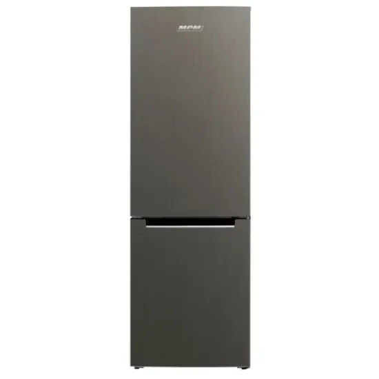 MPM MPM-324-KB-35/AA alulfagyasztós kombinált hűtőszekrény, 219/96L, 60x60x185 cm, sötét inox szín