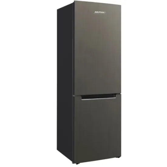 MPM MPM-324-KB-35/AA alulfagyasztós kombinált hűtőszekrény, 219/96L, 60x60x185 cm, sötét inox szín
