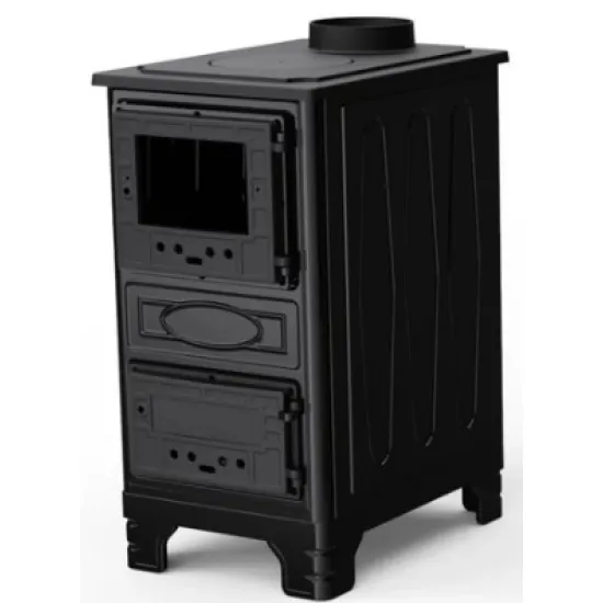 Hunor 304 Mini kandalló 9,5 kW, fekete szín 