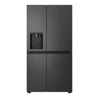 LG GSJC41EPPE side by side hűtőszekrény, 420/221L, Smart Inverter Kompresszor, 91.3x73.5x179 cm, essence matt fekete szín