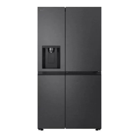 LG GSJC41EPPE side by side hűtőszekrény, 420/221L, Smart Inverter Kompresszor, 91.3x73.5x179 cm, essence matt fekete szín