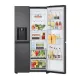 LG GSJC41EPPE side by side hűtőszekrény, 420/221L, Smart Inverter Kompresszor, 91.3x73.5x179 cm, essence matt fekete szín
