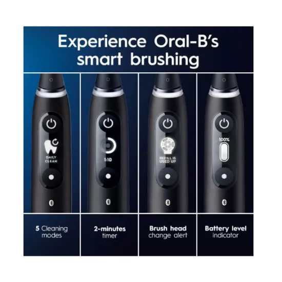 Oral-B iO6 Series Grey Opal elektromos fogkefe 
