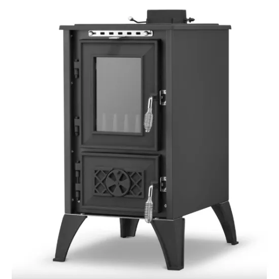 Hunor 806 Iglo kályha, szürke, 10.6kW, Öntöttvas tűztér