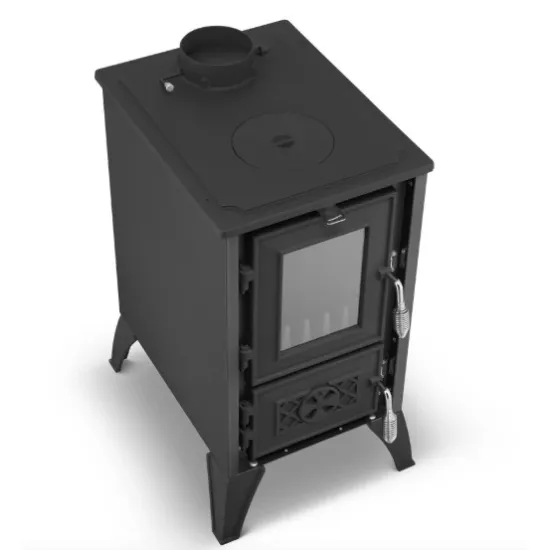 Hunor 806 Iglo kályha, szürke, 10.6kW, Öntöttvas tűztér