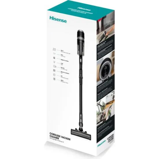 Hisense HVC6664BK vezeték nélküli álló porszívó, 400W, fekete szín 