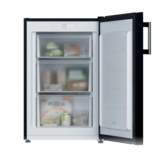 Candy CNUQ2L58EBH fagyasztószekrény, 90L, 54.5x57x86 cm, fekete szín 