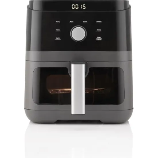 Hisense HAF1800D forrólevegős sütő, 5.7L, 1850W, fekete szín 