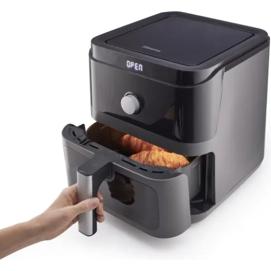 Hisense HAF1800D forrólevegős sütő, 5.7L, 1850W, fekete szín 