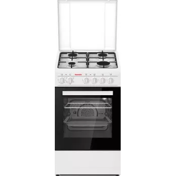 Hausmeister HM5018 kombinált tűzhely, 43L, fém dísztető, 49.8x61x86 cm