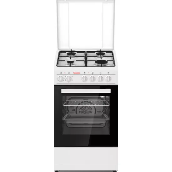 Hausmeister HM5018 kombinált tűzhely, 43L, fém dísztető, 49.8x61x86 cm