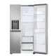 LG GSJC41PYPE side by side hűtőszekrény, 420/221L, Smart Inverter Kompresszor, 91.3x73.5x179 cm, hamvas matt ezüst szín 